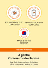 Numbuzin No.1 eye-irritation and skin-irritation testing with Korea origin
