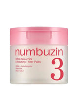 (NUMBUZIN) No.3 Bifida Bakuchiol Exfoliating Toner Pad (190ml) — clean current packaging