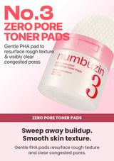 Numbuzin No.3 Bifida Bakuchiol Exfoliating Toner Pad (190ml) — zero pore toner pads
