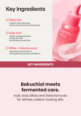 Numbuzin No.3 Bifida Bakuchiol Zero Pore Serum 30ml — key ingredients