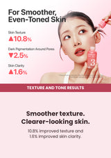 Numbuzin No.3 Bifida Bakuchiol Zero Pore Serum 30ml — texture and tone results