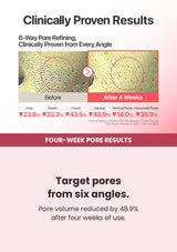 Numbuzin No.3 Bifida Bakuchiol Zero Pore Serum 30ml — four-week pore results