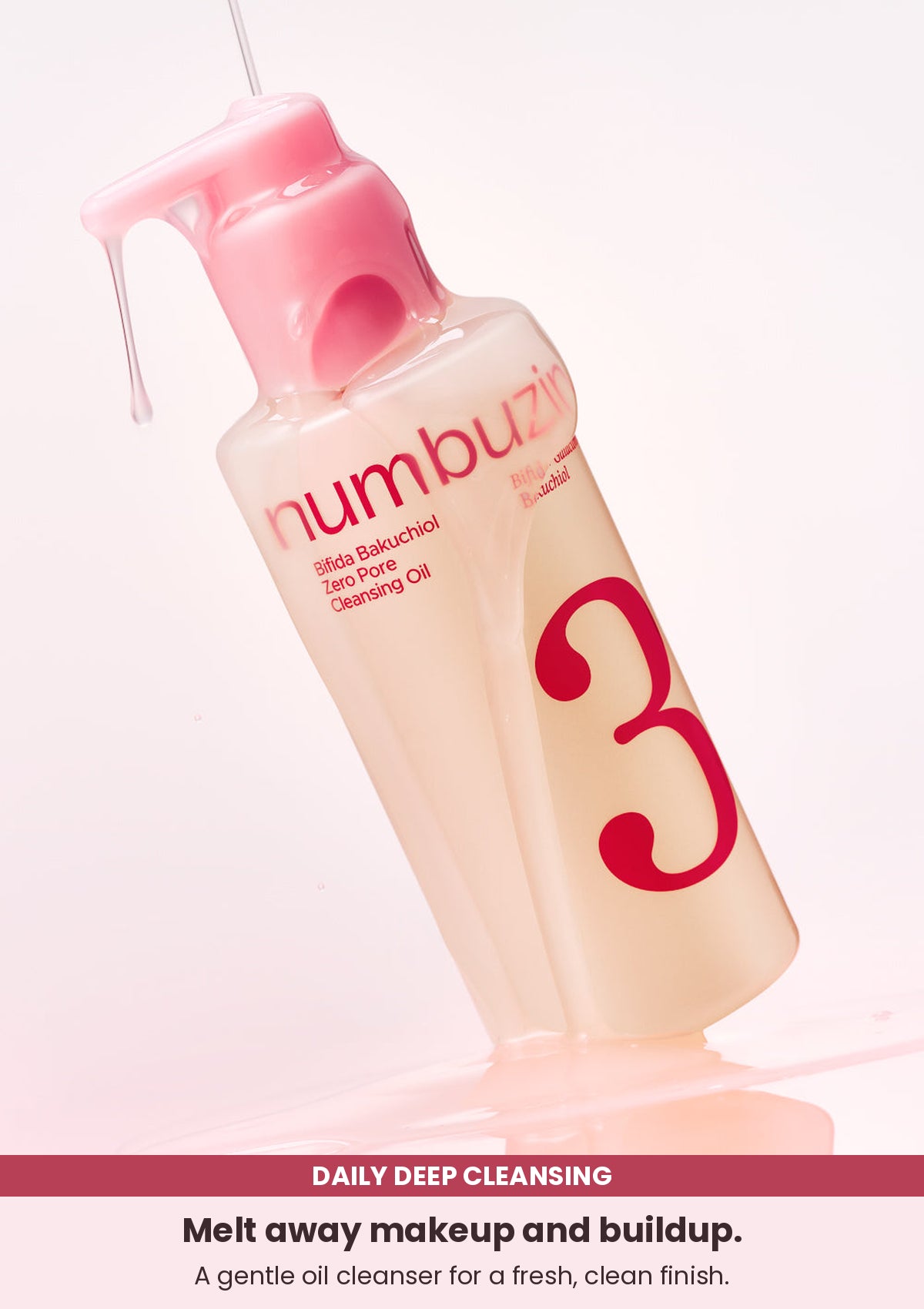 Numbuzin No.3 Bifida Bakuchiol Zero Pore Cleansing Oil 200ml — daily deep cleansing