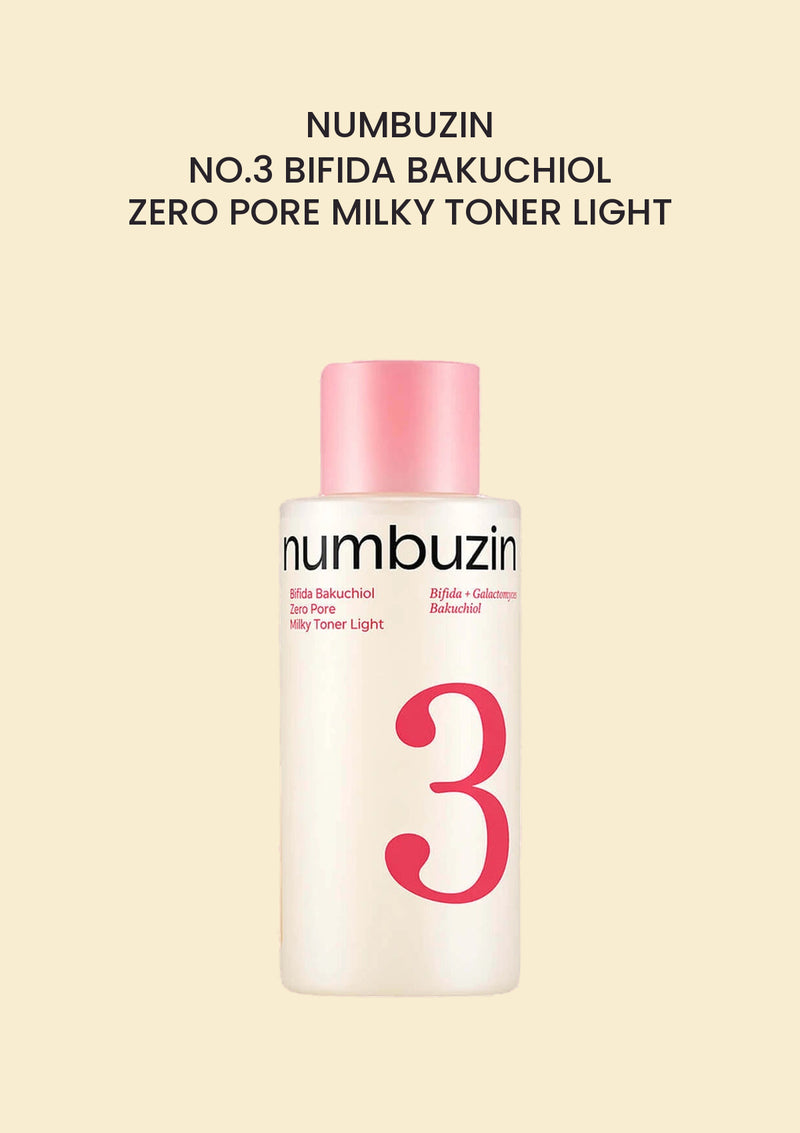 NUMBUZIN No.3 Bifida Bakuchiol Zero Pore Milky Toner Light 200ml