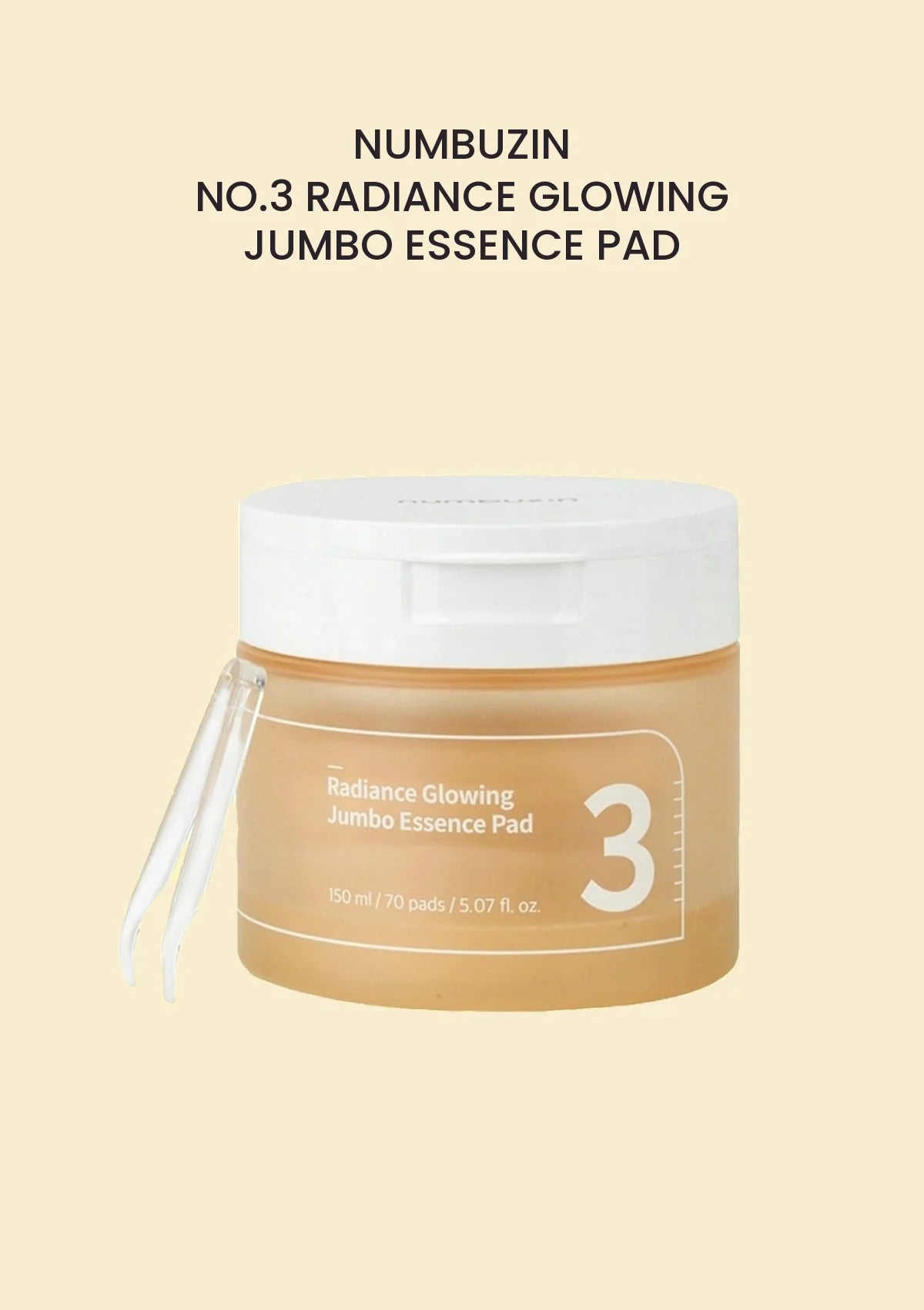 NUMBUZIN No.3 Radiance Glowing Jumbo Essence Pad 150ml 70 pads