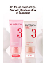Numbuzin No.3 Tone-Up Sun Serum Blur and Glow portable tube packaging