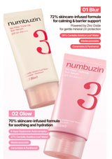 Numbuzin No.3 Tone-Up Sun Serum Blur and Glow skincare formula comparison
