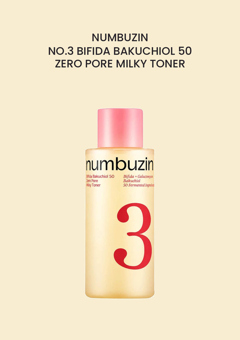 NUMBUZIN No.3 Bifida Bakuchiol 50 Zero Pore Milky Toner 200ml