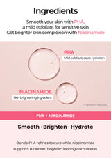 NUMBUZIN No.4 toner PHA and niacinamide ingredient benefits