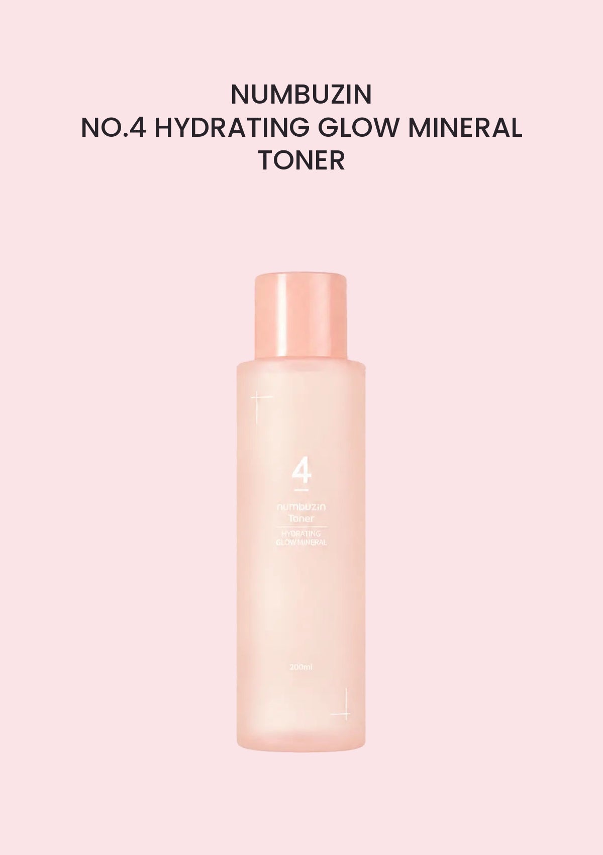 NUMBUZIN No.4 Hydrating Glow Mineral Toner 200ml