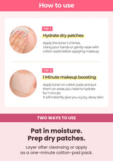 Two ways to apply Numbuzin No.4 Hydrating Glow Mineral Toner