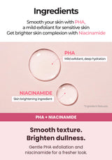 Numbuzin No.4 mineral toner PHA and niacinamide ingredient benefits