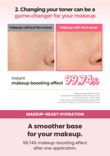 Numbuzin No.4 mineral toner makeup-base results after one use