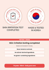 Numbuzin No.4 skin-irritation testing and made in Korea information
