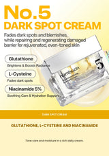 Numbuzin No.5 dark spot cream with glutathione L-cysteine and niacinamide
