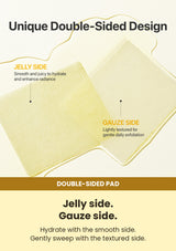 Numbuzin No.5+ Vitamin Niacinamide Concentrated Pad 180ml (1 Box = 70 Pads) — double-sided pad: Jelly side. Gauze side.