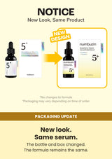 Numbuzin No.5+ Vitamin Concentrated Serum 30ml — packaging update: New look. Same serum.