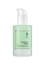 Numbuzin No.7 Mild Green Soothing Serum 50ml single authentic green pump bottle on white