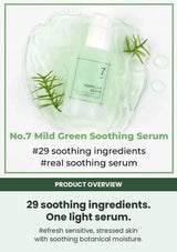 NUMBUZIN No.7 Mild Green Soothing Serum with 29 soothing ingredients