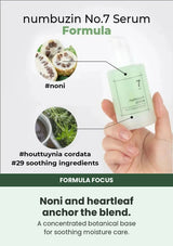 NUMBUZIN No.7 serum formula with noni heartleaf and 29 soothing ingredients