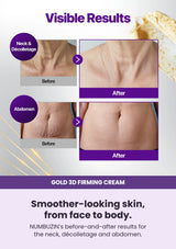 Smoother-looking skin, from face to body. NUMBUZIN’s before-and-after results for the neck, décolletage and abdomen.
