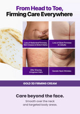 Care beyond the face. Smooth over the neck and targeted body areas.