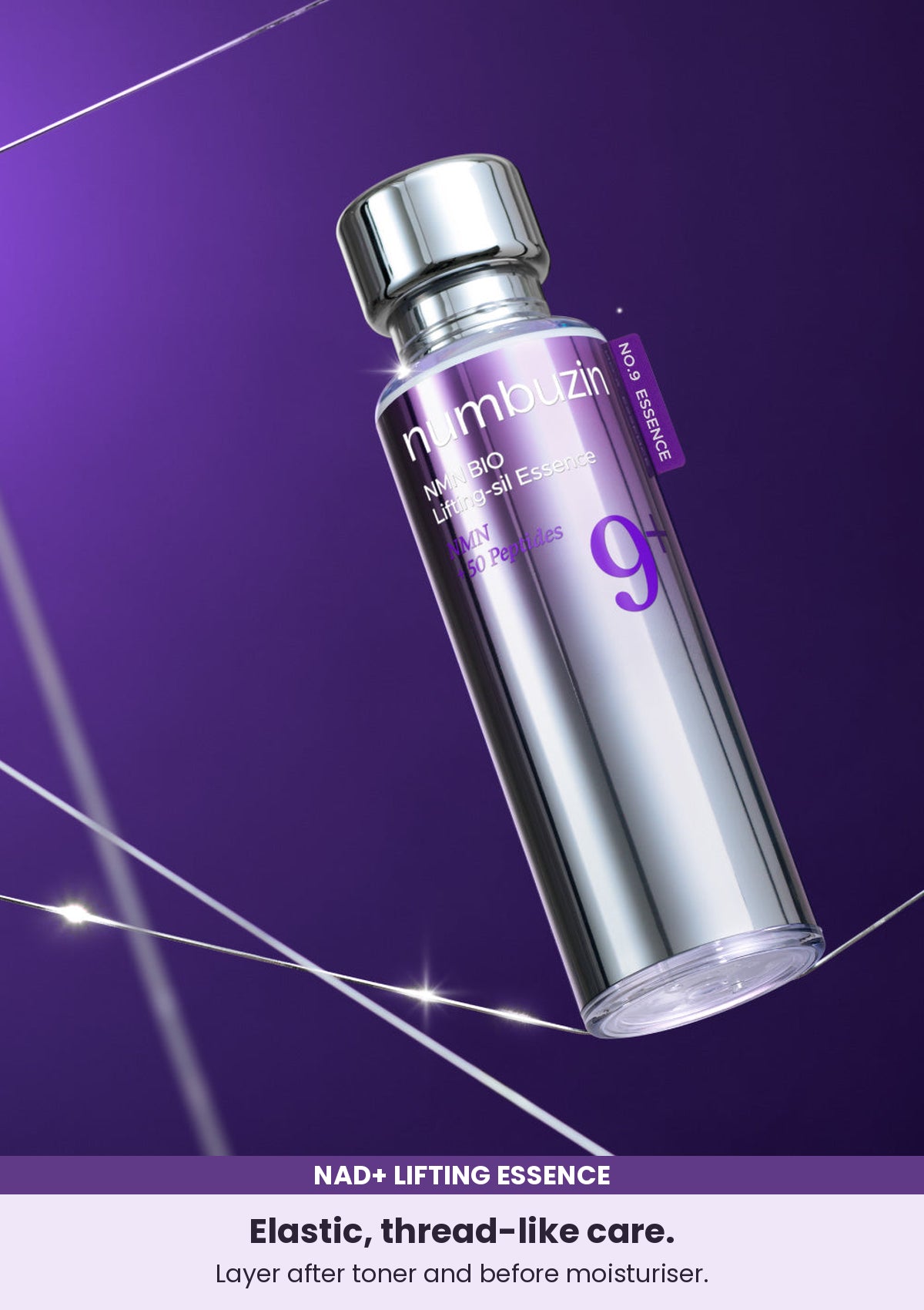 NUMBUZIN No.9 essence — Elastic, thread-like care. Layer after toner and before moisturiser.