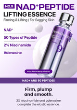 NUMBUZIN No.9 essence — Firm, plump and smooth. 2% niacinamide and adenosine complete the elastic essence.