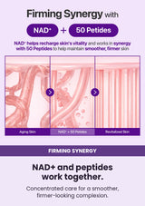 NUMBUZIN No.9 essence — NAD+ and peptides work together. Concentrated care for a smoother, firmer-looking complexion.