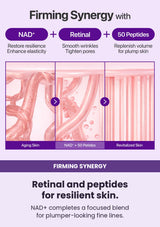 NUMBUZIN No.9 eye20 — Retinal and peptides for resilient skin. NAD+ completes a focused blend for plumper-looking fine lines.