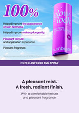 NUMBUZIN No.9 Sun Spray user study results for firmer-looking skin, makeup longevity, texture, application and fragrance