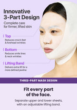 NUMBUZIN No.9 mask — Fit every part of the face. Separate upper and lower sheets, with an adjustable lifting band.