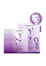 NUMBUZIN No.9 NAD+ Bio Lifting-sil Full Face Mask four-mask box and sachets
