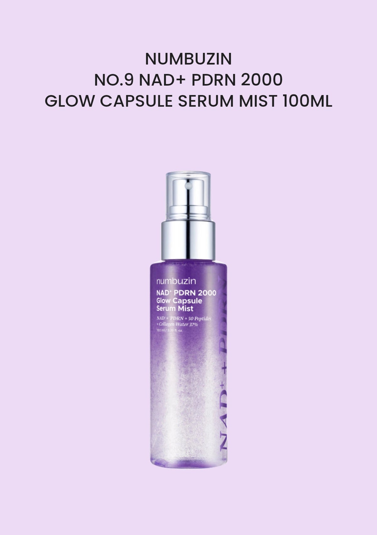 NUMBUZIN No.9 NAD+ PDRN 2000 Glow Capsule Serum Mist 100ml