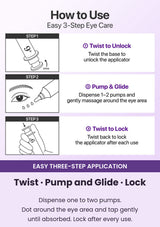 How to unlock, apply and lock Numbuzin No.9 eye cream