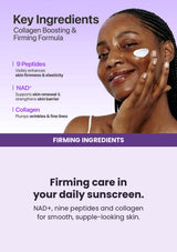 NUMBUZIN No.9 NAD+ Peptides Dewy Sun Essence — Firming care in your daily sunscreen. NAD+, nine peptides and collagen for smooth, supple-looking skin.