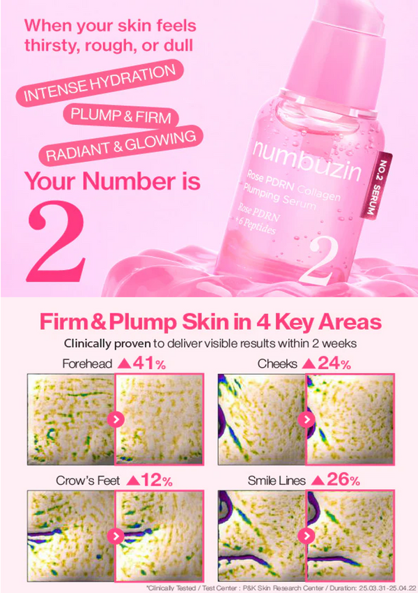[NUMBUZIN] No.2 Rose PDRN Collagen Plumping Serum 30ml