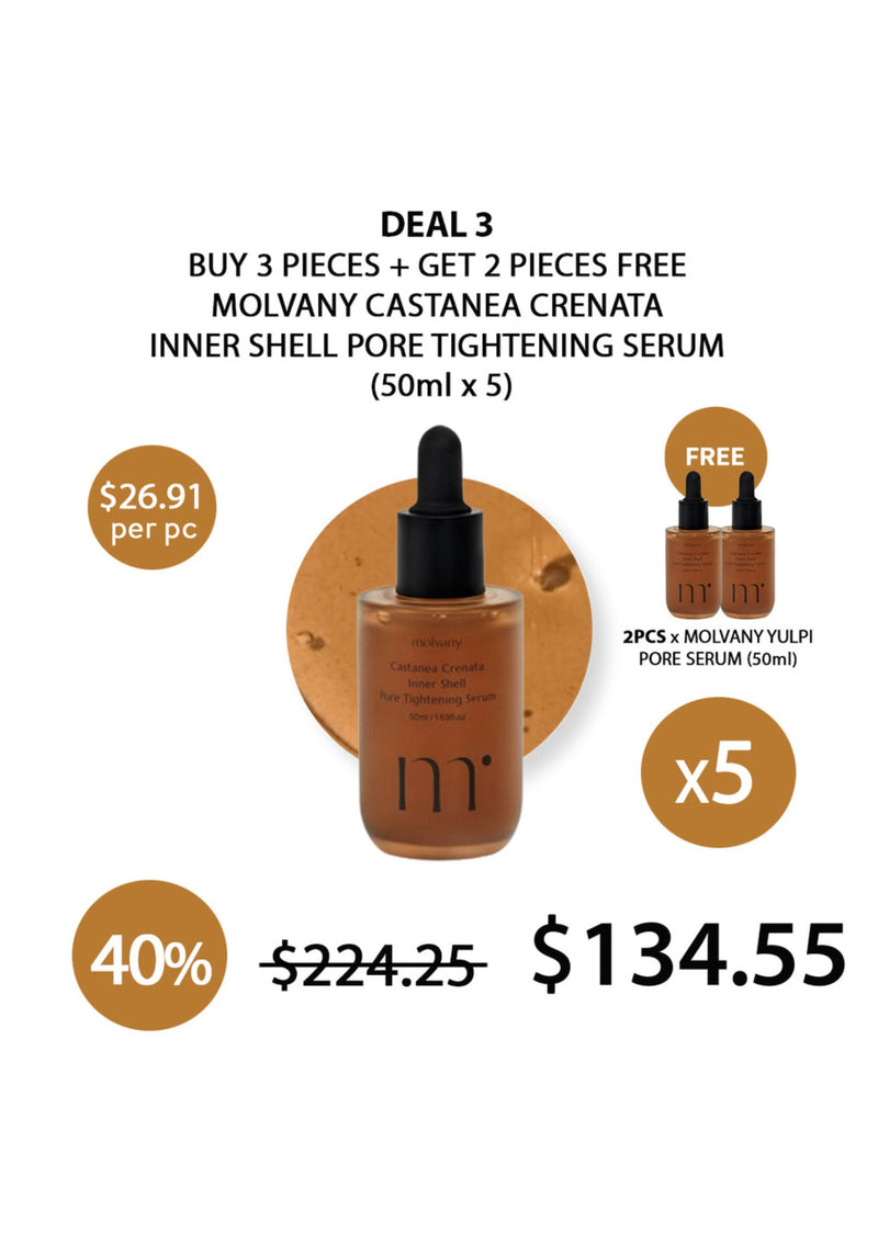 [MOLVANY] Castanea Crenata Inner Shell Pore Tightening Serum 50ml