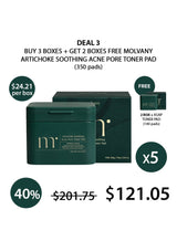 [MOLVANY] Artichoke Soothing Acne Pore Toner Pad 160ml (70 Pads)