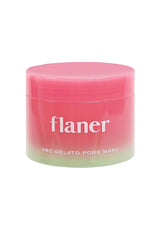 Pink jar of flaner ABC Gelato Pore Mask on a white background