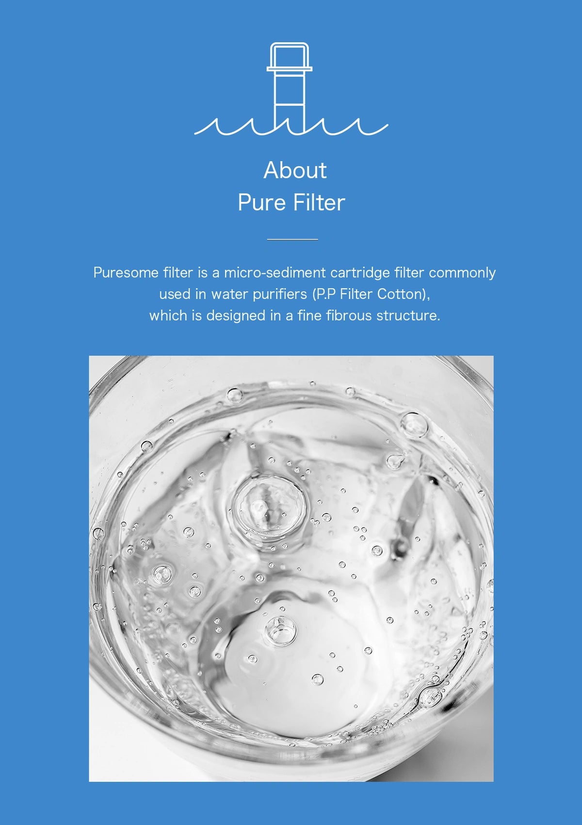 BODYLUV Pure Filter fine-fibre sediment filtration and original material explanation