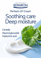 REPAIRON soothing care and deep moisture with centella, glyceryl glucoside and hyaluronic acid