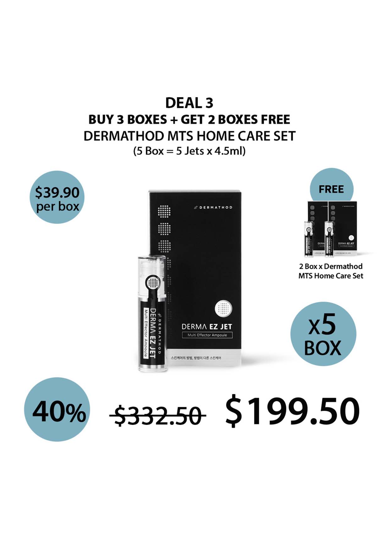 Dermathod Derma EZ Jet Multi Effector Ampoule – Home Care Skin