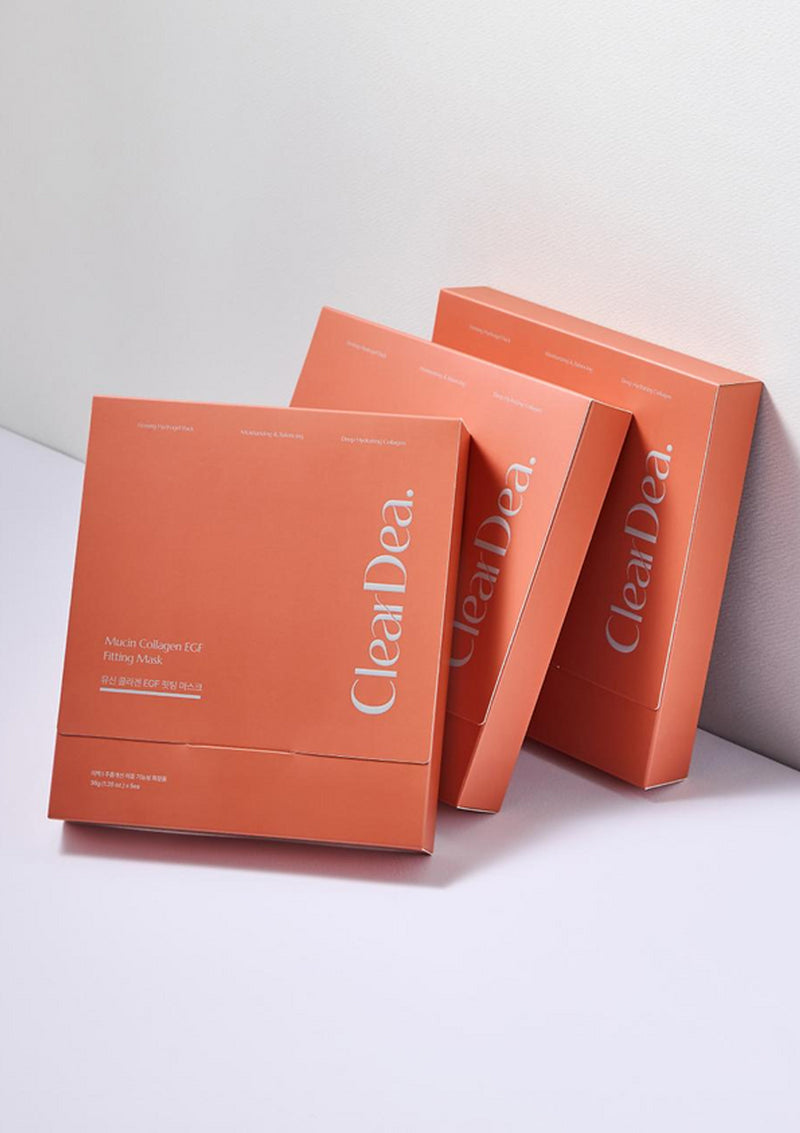 [CLEARDEA] Mucin Collagen EGF Fitting Mask (1 Box = 5 Masks)