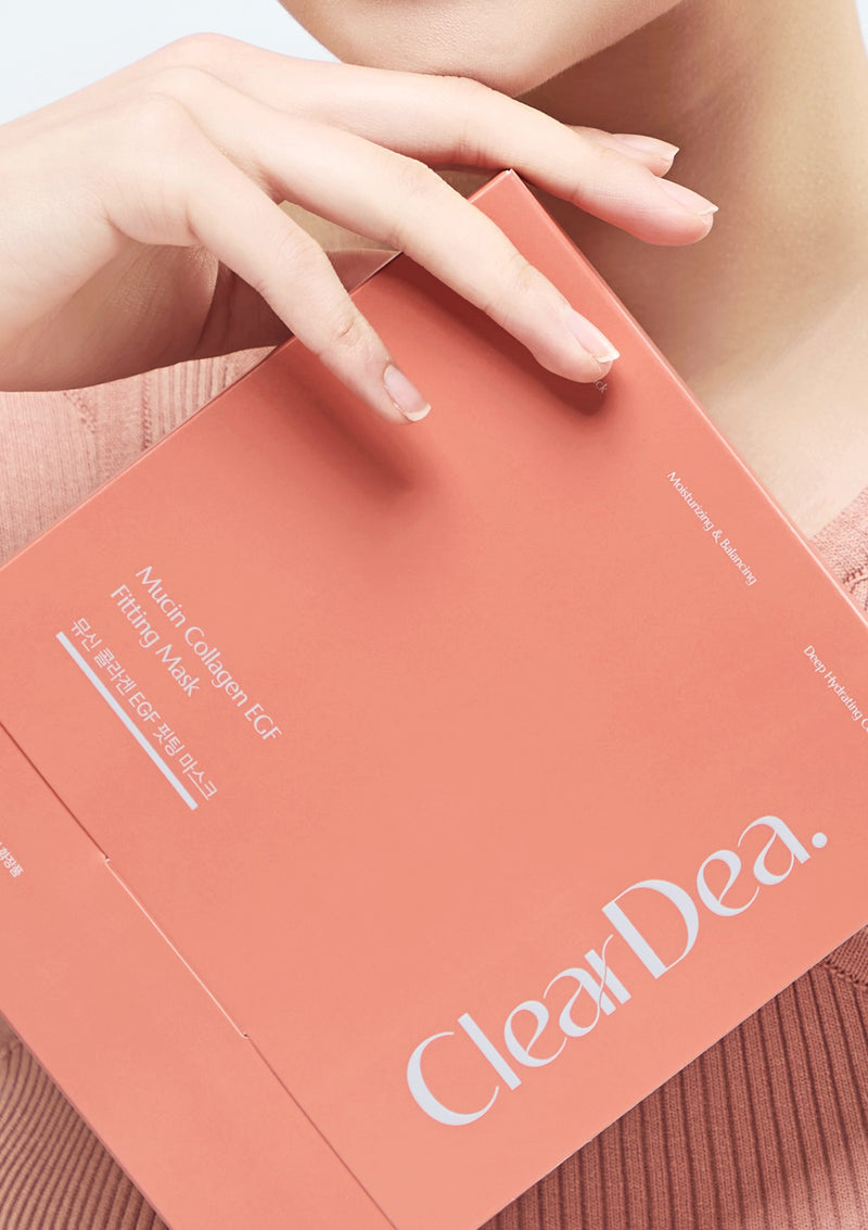[CLEARDEA] Mucin Collagen EGF Fitting Mask (1 Box = 5 Masks)
