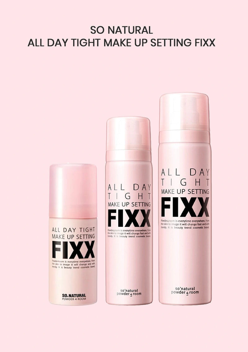 SO NATURAL All Day Tight Make Up Setting Fixer in 35ml, 75ml and 120ml