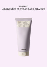 Tube of Jojobaverder B5 Vegan Pack Cleanser on a light purple background