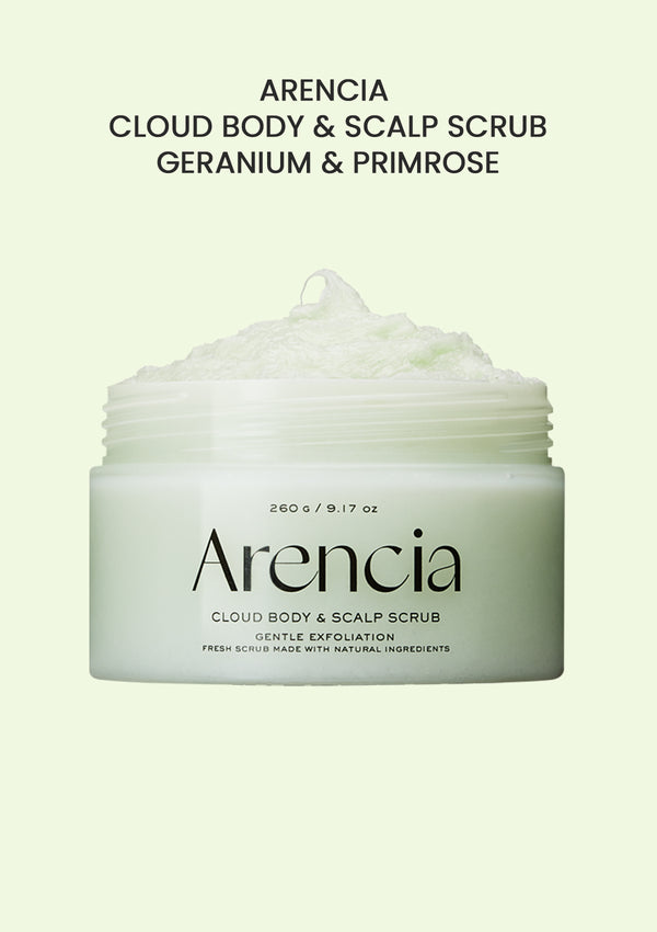 [ARENCIA] Fresh Cloud Body & Scalp Scrub Geranium & Primrose 260g