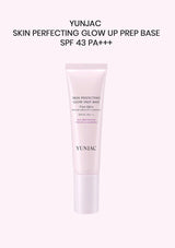 YUNJAC Skin Perfecting Glow Up Prep Base SPF 43 PA+++ on a white background