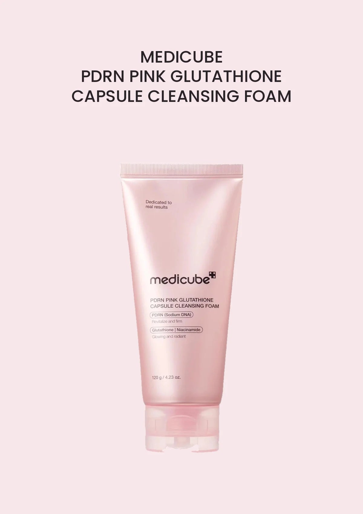 Medicube PDRN Pink Glutathione Capsule Cleansing Foam 120g — Pink PDRN range main image